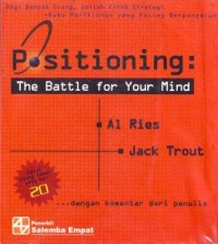 Positioning : The Battle for Your Mind