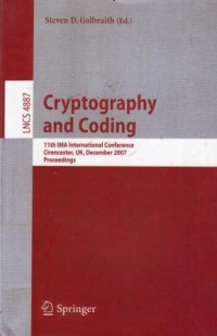 Image of Cryptography and Coding