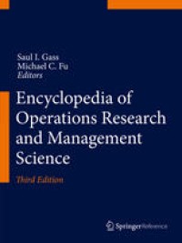 Image of Encyclopedia of Operations Research and Management Science