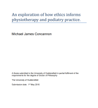 An exploration of how ethics informs physiotherapy and pediatry practice