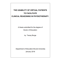 THE USABILITY OF VIRTUAL PATIENTS TO FACILITATE CLINICAL REASONING IN PHYSIOTHERAPY