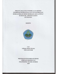 PERANCANGAN  DAN PEMBUATAN SISTEM INFORMASI PEMINJAMAN DAN PENGEMBALIAN BERKAS REKAM MEDIS BERBASIS SMS GATEWAY DI RSUD DR. ABDOER RAHEM SITUBONDO