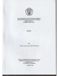 ANALISIS KEPATUHAN PENGISIAN BERKAS REKAM MEDIS DI RUMAH SAKIT DAERAH (RSD) KALISAT