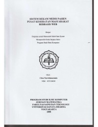 SISTEM REKAM MEDIS PASIEN PUSAT KESEHATAN MASYARAKAT BERBASIS WEB