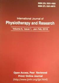 International Journal of Physiotherapy and Research (IJPR)