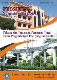 Prosiding Seminar Nasional Malang 14 Juni 2014: Peluang dan Tantangan Perguruan Tinggi untuk Pengembangan Riset yang Berkualitas
