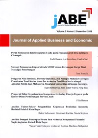 Journal of Applied Business and Economic (JABE)