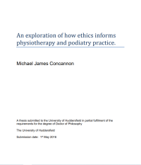 An exploration of how ethics informs physiotherapy and podiatry practice