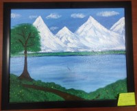 Image of Peaceful Mountain Escape : Lukisan Alisya Firmandhani