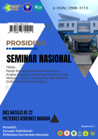 Image of Prosiding Seminar Nasional : Peran Kampus dalam Menurunkan Angka Kejadian Stunting, Penyakit Tidak Menular, AIDS, Tuberkulosa dan Malaria di Era Transformasi Digital