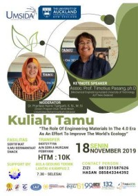 Image of KULIAH TAMU : THE ROLE OF ENGINEERING MATERIALS IN THE 4.0 ERA AS AN EFFORT TO IMPROVE THE WORLDS ECOLOGY