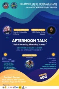 Image of Afternoon Talk : Digital Marketing and Branding Strategy