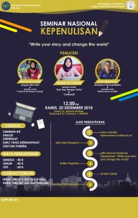 Image of SEMINAR NASIONAL KEPENULISAN : WRITE YOUR STORY AND CHANGE THE WORLD