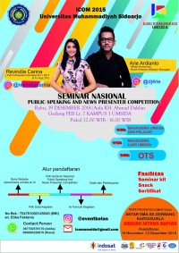 Image of SEMINAR NASIONAL PUBLIC SPEAKING AND NEWS PRESENTER COMPETITION