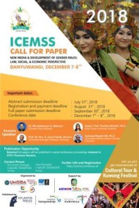 Image of ICEMSS CALL FOR PAPER NEW MEDIA AND DEVELOPMENT OF GENDER ROLES, LAW, SOCIAL AND ECONOMIC PERSPECTIVE