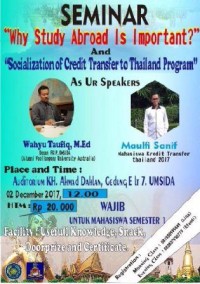 Image of SEMINAR WHY STUDY ABROAD IS IMPORTANT AND SOCIALIZATION OF CREDIT TRANFER TO THAILAND PROGRAM
