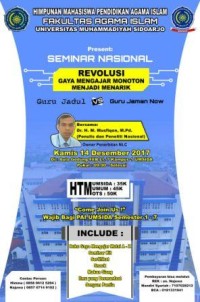 Image of PRESENT : SEMINAR NASIONAL REVOLUSI GAYA MENGAJAR MONOTON MENJADI MENARIK : GURU JADUL VS GURU JAMAN NOW