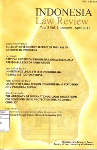 Indonesia Law Review