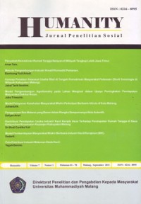 HUMANITY : Jurnal Penelitian Sosial