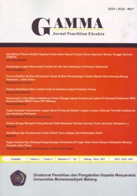 GAMMA. Jurnal Penelitian Eksata