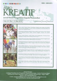 Agrokreatif : Jurnal Ilmiah Pengabdian kepada Masyarakat