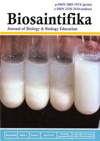 Biosaintifika: Journal of Biology and Biology Education